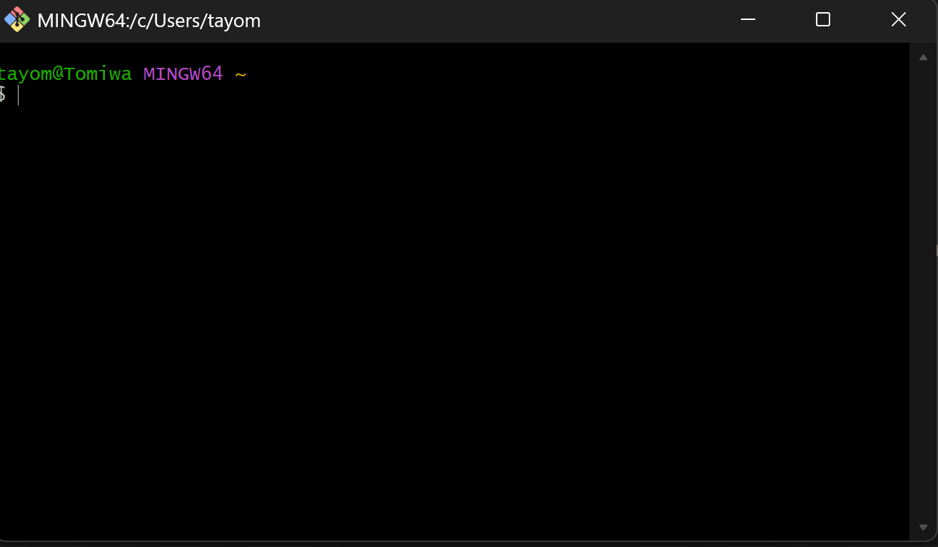 Bash's terminal layout