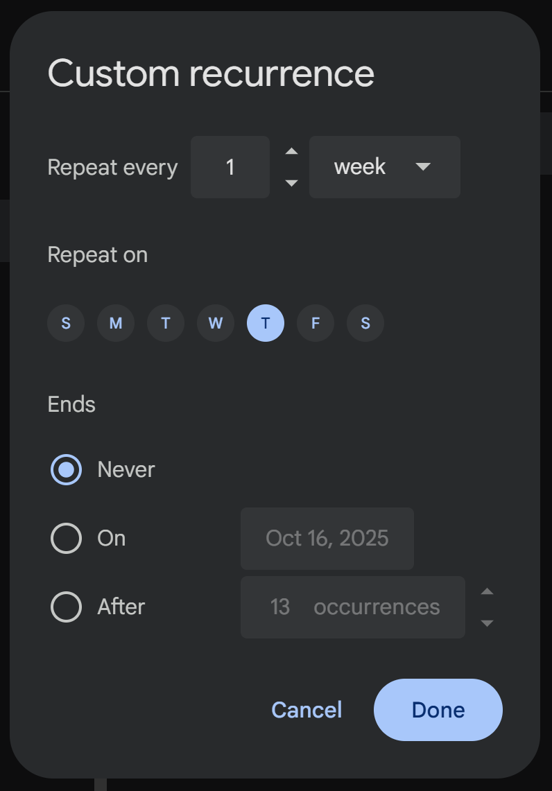 Google UI