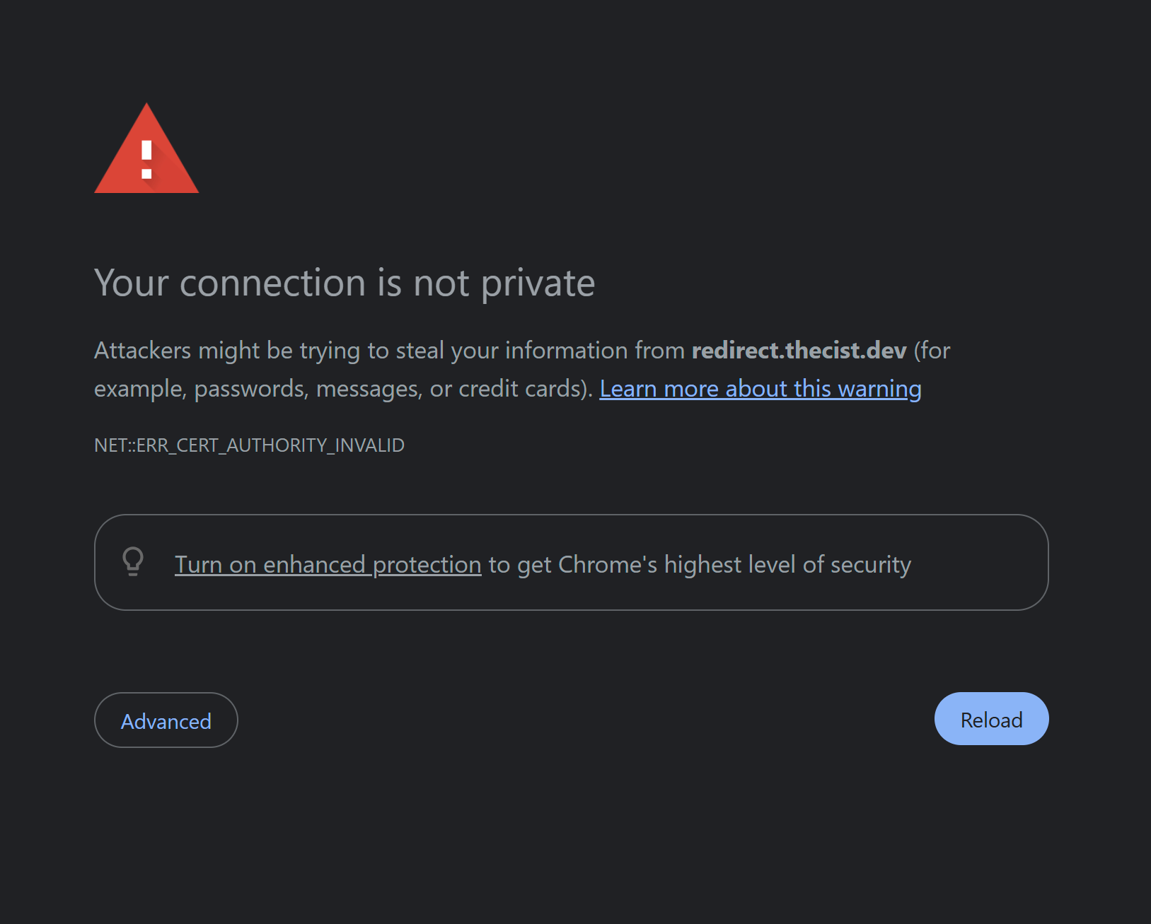 Chrome's black wall of doom