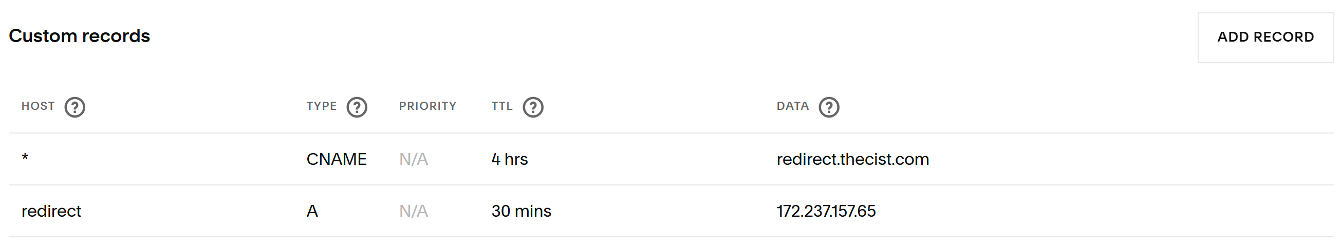 Squarespace redirect setup