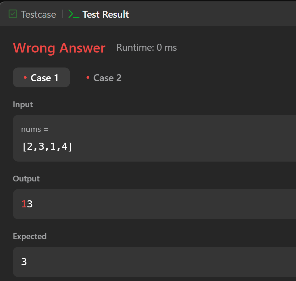 Wrong Answer